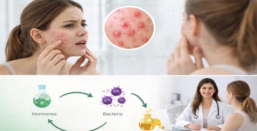 Why your acne isn’t clearing up due to hormonal imbalance and clogged pores